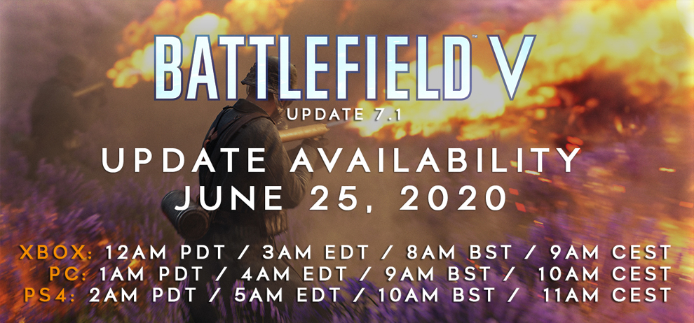 Battlefield V: Update 7.1 erscheint morgen und löst die Probleme des Summer Updates 1 Battlefield V Update 7.1