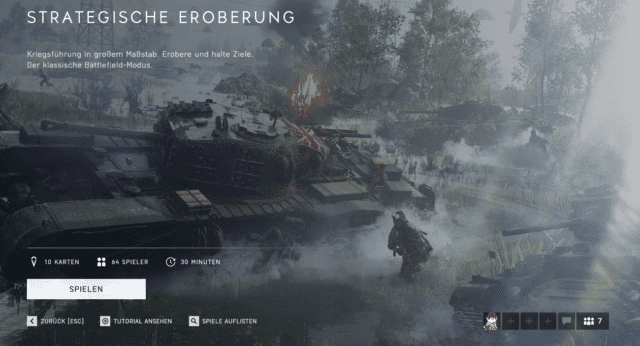 Battlefield V: Strategic & Tactical Conquest Playlist verfügbar 2 Map Playlist Strategische Eroberung