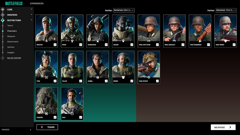 Brandneuer Battlefield Portal Gameplay-Trailer und viele neue Informationen zum ultimativen Battlefield-Builder 13 12 characters