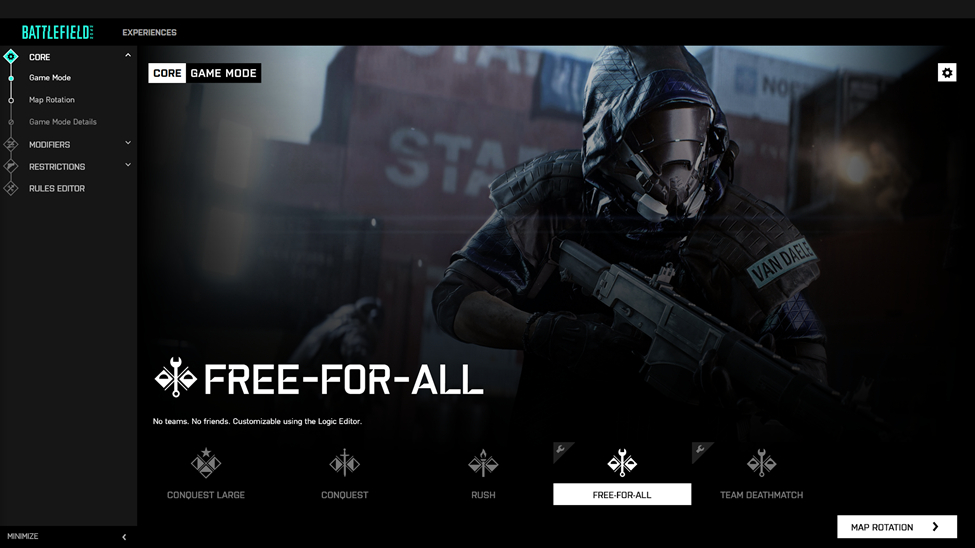 Brandneuer Battlefield Portal Gameplay-Trailer und viele neue Informationen zum ultimativen Battlefield-Builder 3 2 selecting a game mode