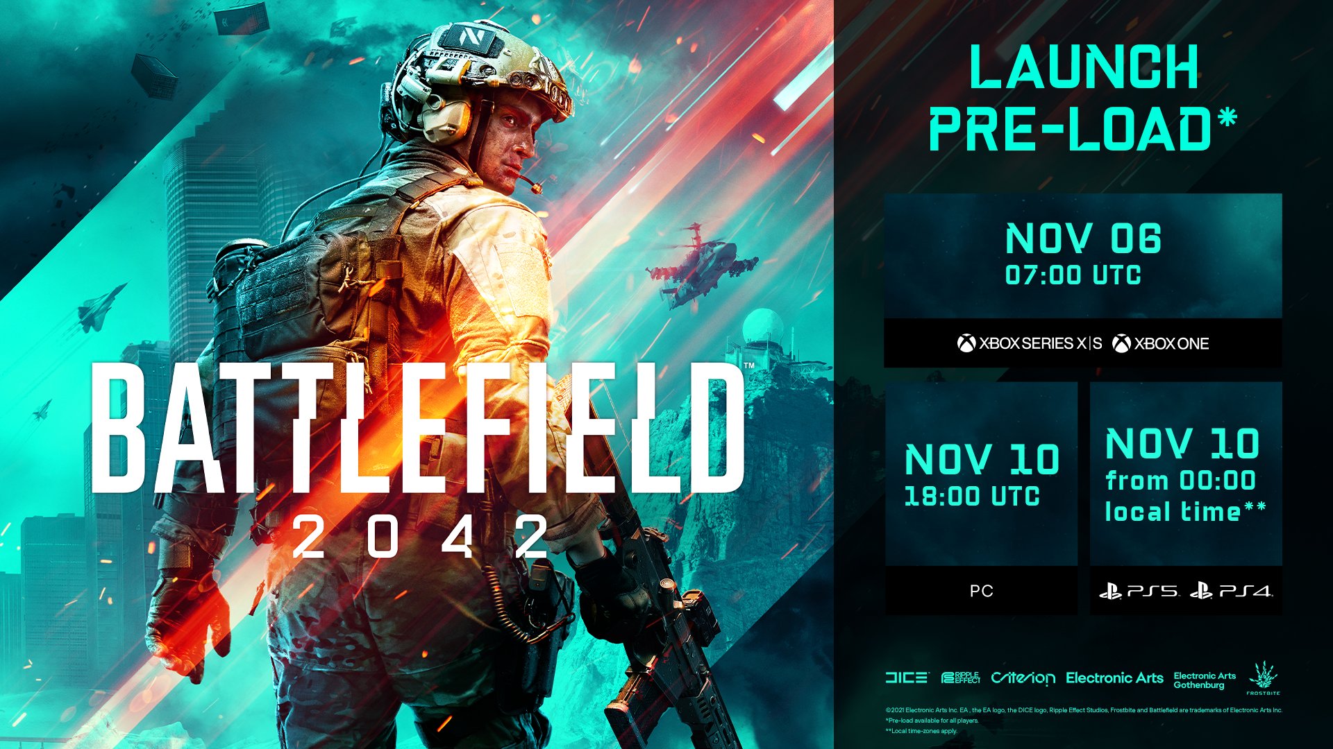 DICE gibt aktualisierte Preload Termine für Battlefield 2042 bekannt 2 Battlefield 2042 Preload Times