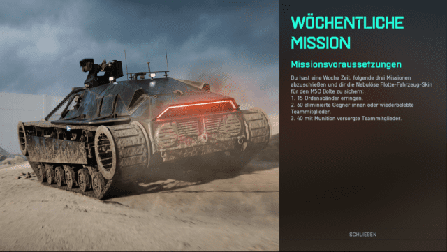 Battlefield 2042 Preseason Mission 3 Bolte Skin Diffuse Flotte