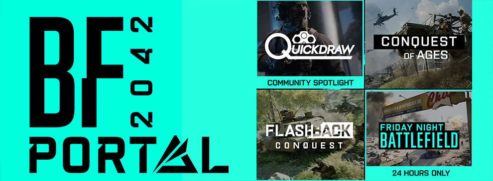 Battlefield 2042: Neue Spielmodi für Portal (KW16) – Quickdraw, Flashback Conquest 2042 & Conquest of Ages 1 battlefield 2042 portal kw16 modes teaser