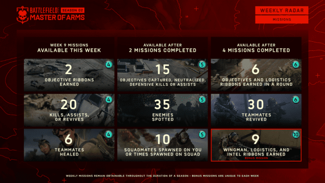 S2 W9 WeeklyRadar Missions