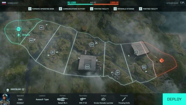 Battlefield 2042: Video-Vorstellung der neuen Map "Speerspitze" für Saison 3 "Escalation" 3 Speerspitze CQ Layout