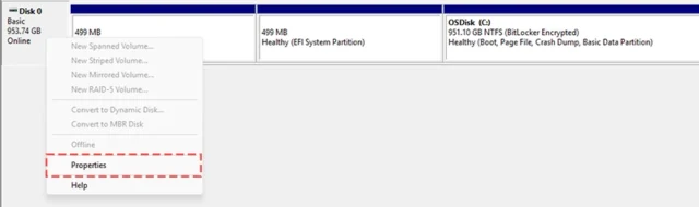 how to use secure boot on your pc disk management properties 1