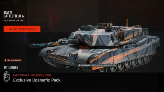 Road to battlefield 6 skins itmes bf64
