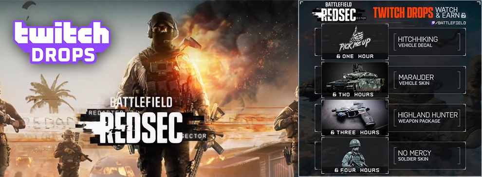 Jetzt exklusiv: Twitch Drops für Battlefield REDSEC nur eine Woche lang verfügbar - So sicherst du dir alle Belohnungen! 1 battlefield redsec twitch drops teaser