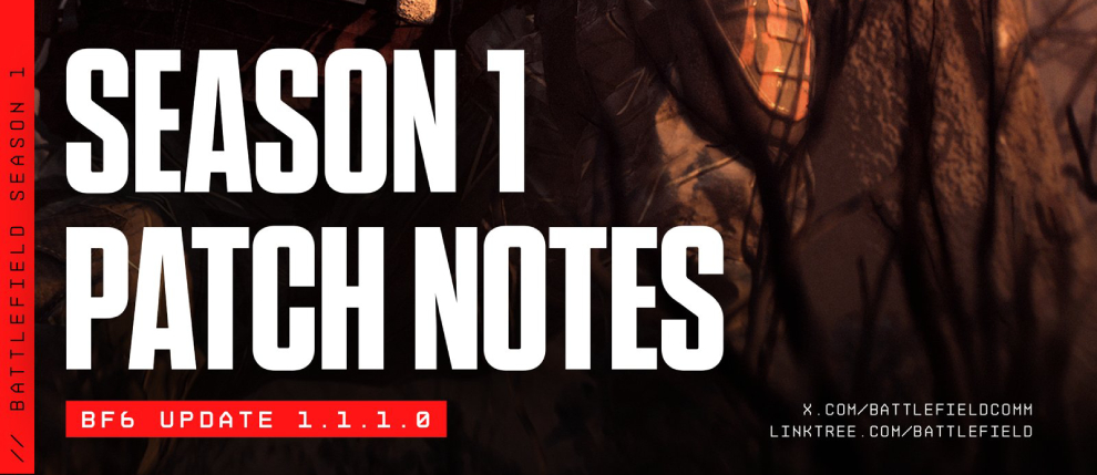 Battlefield 6 Update 1.1.1.0 bringt umfangreiche Verbesserungen und neuen Season 1 Content 1 bf6 season 1 patchnotes update 1.1.1.0