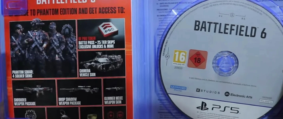 bf6 retail disk ps5 phantom edition