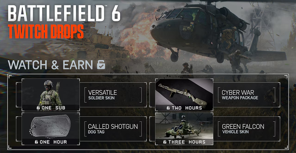 Battlefield 6 Twitch Drops: Kostenlose Ingame-Belohnungen zum Launch 1 bf6 twitch drops teaser