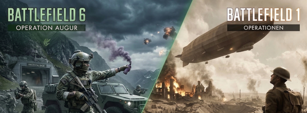 Battlefield 6 Operation Augur vs. Battlefield 1 Operations: Der große Vergleich der Spielmodi 1 Battlefield 6 Operation Augur vs. Battlefield 1 Operations Der grosse Vergleich der Spielmodi